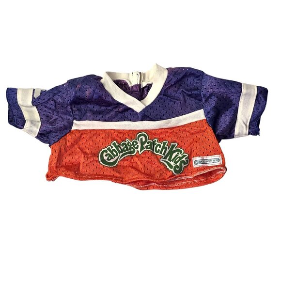 Vintage Cabbage Patch Clothes Football Uniform Jersey #9 Blue Orange 1980s CPK - Picture 2 of 10